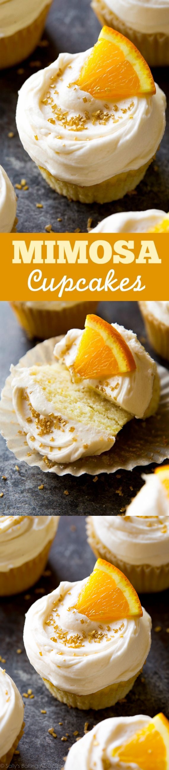 Fresh-Squeezed Mimosa Cupcakes