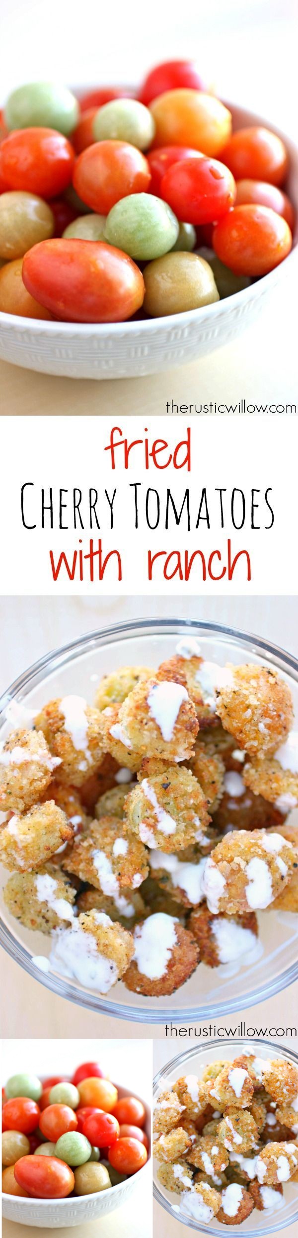 Fried Cherry Tomatoes with Ranch