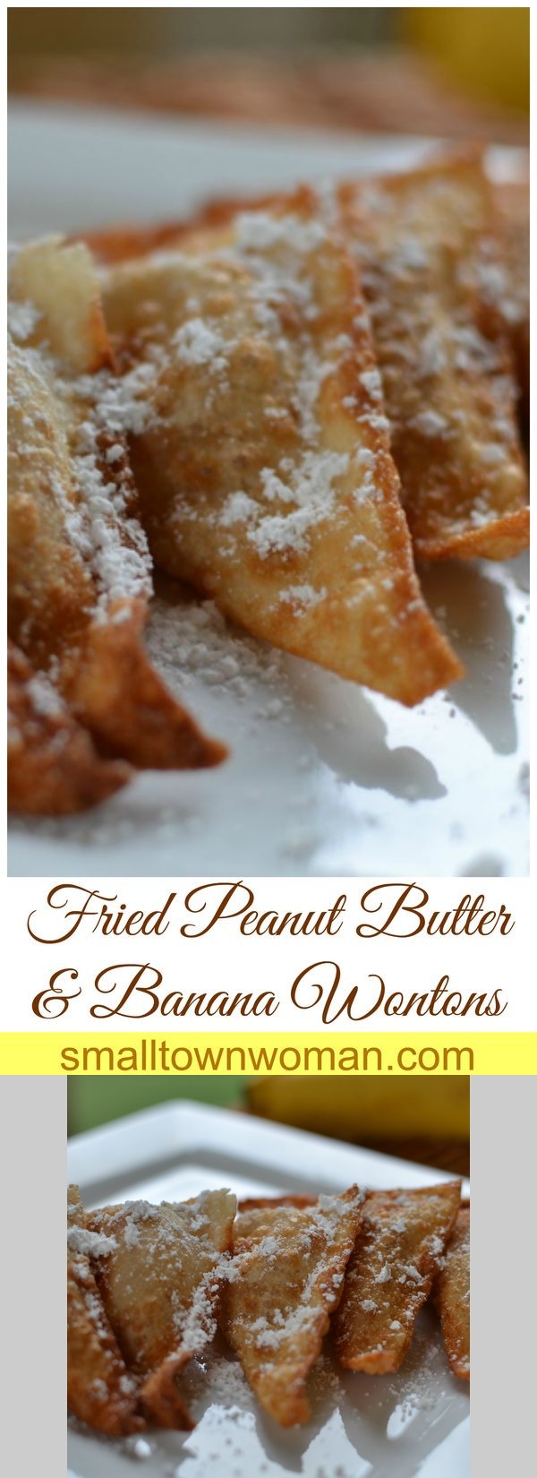 Fried Peanut Butter & Banana Wontons