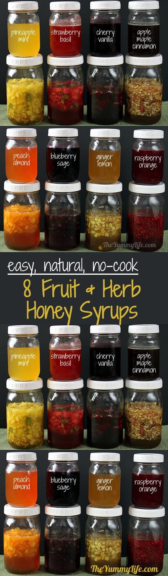 Fruit & Herb Honey Syrups