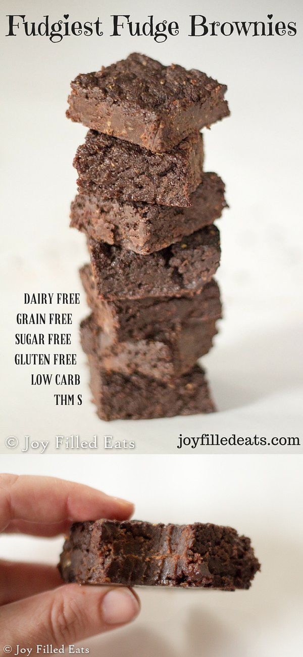 Fudgiest Fudge Brownies – Sugar & Dairy Free