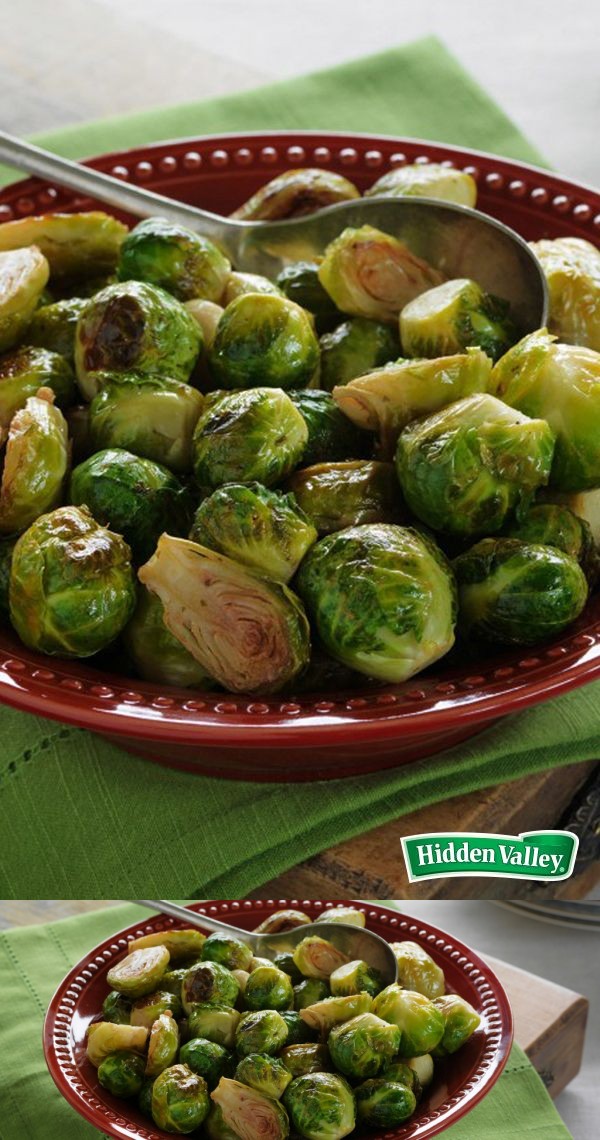 Garlic and Herb Roasted Brussels Sprouts