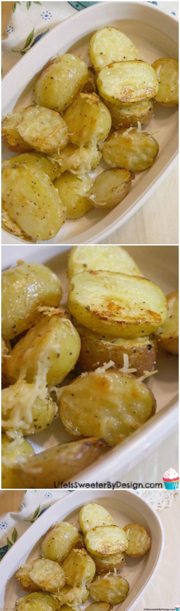 Garlic Parmesan Baby Potatoes