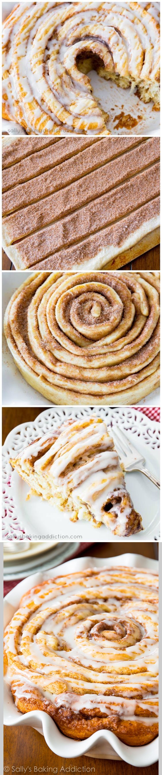 Giant Cinnamon Roll Cake