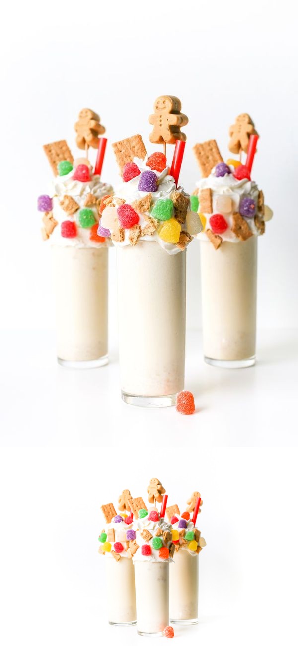 Gingerbread House Milkshakes