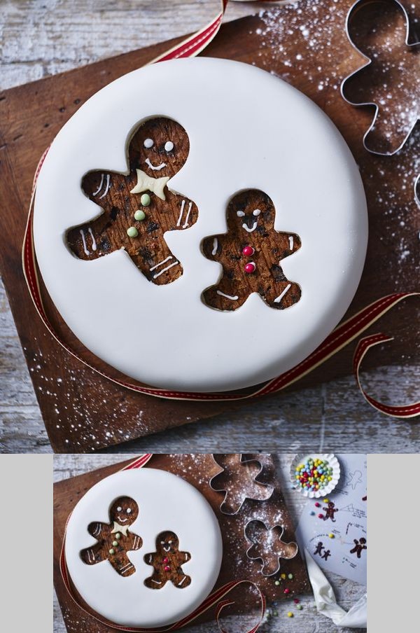 Gingerbread man Christmas cake