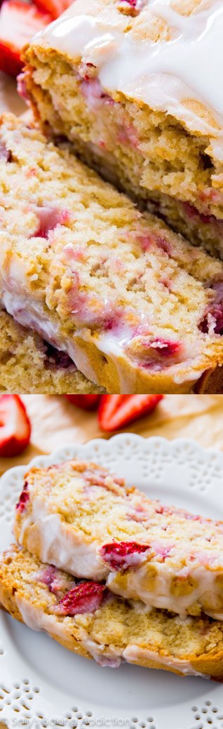 Glazed Strawberry Bread