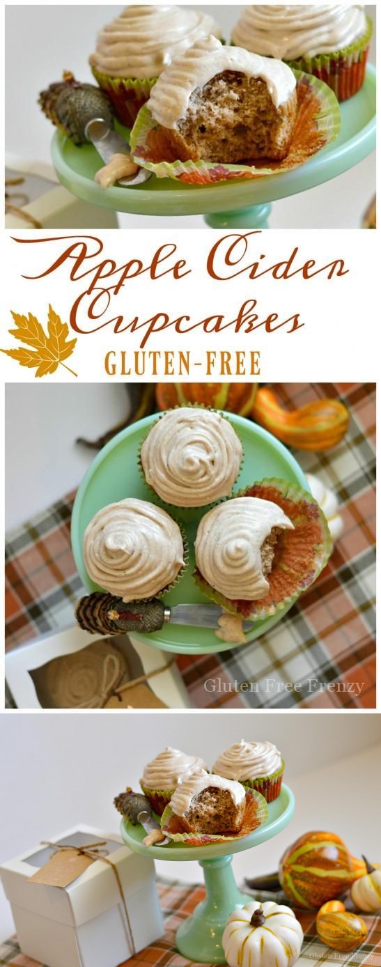 Gluten-Free Apple Cider Cupcakes