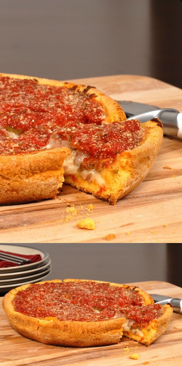 Gluten Free Chicago Style Deep Dish Pizza