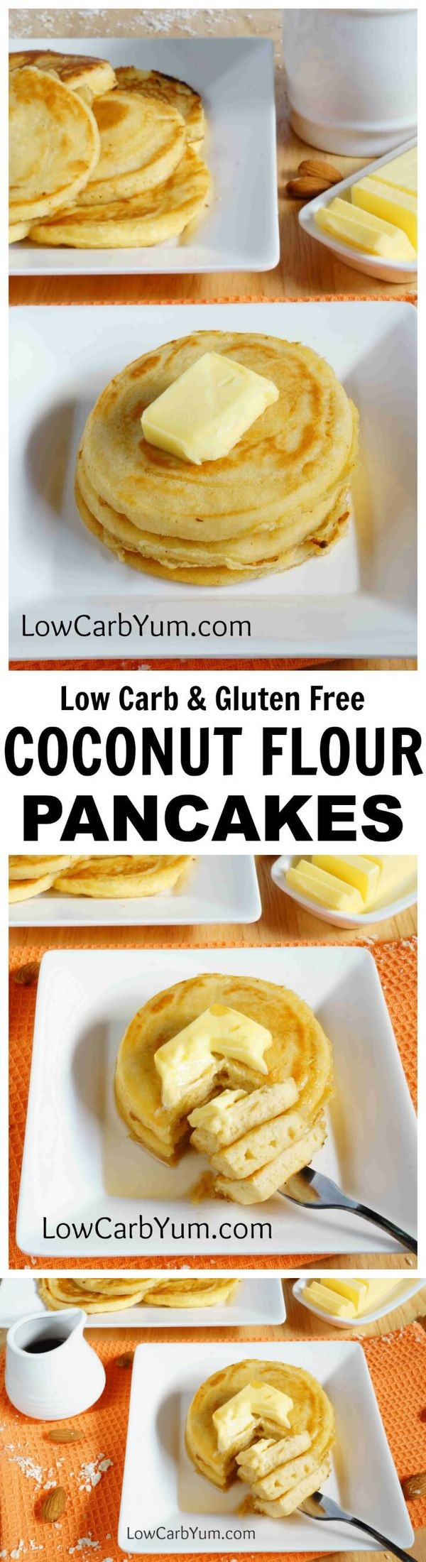 Gluten Free Coconut Flour Pancakes