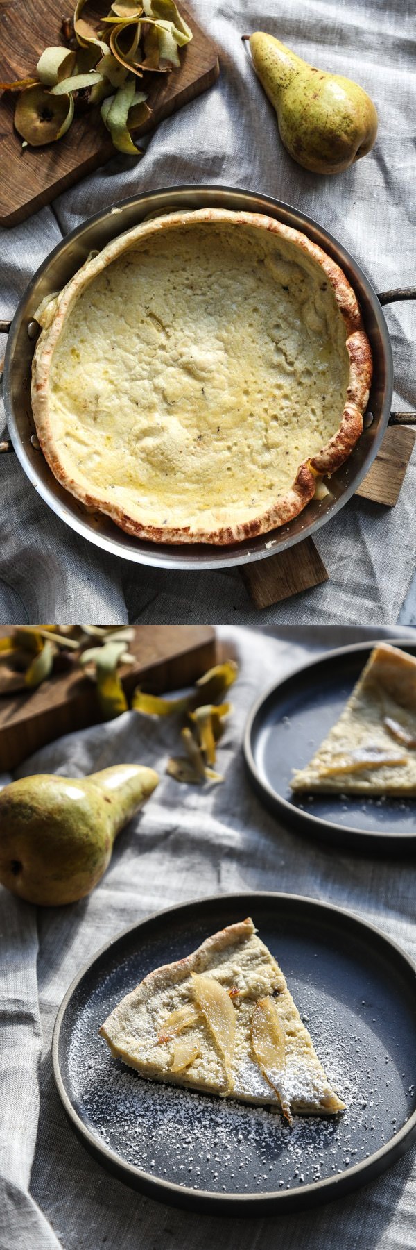 Gluten-Free Dutch Baby with Vanilla and Pear