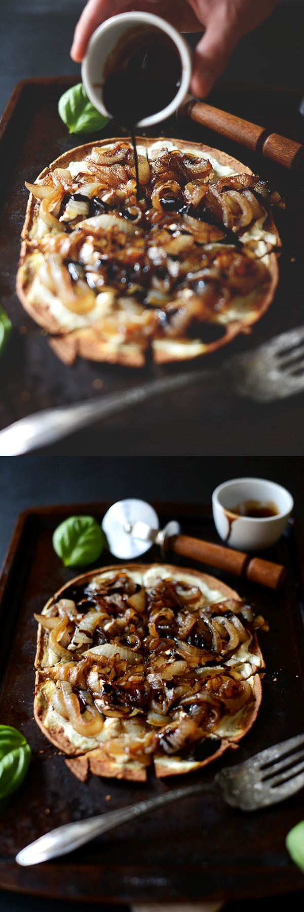 Goat Cheese & Caramelized Onion Pizza