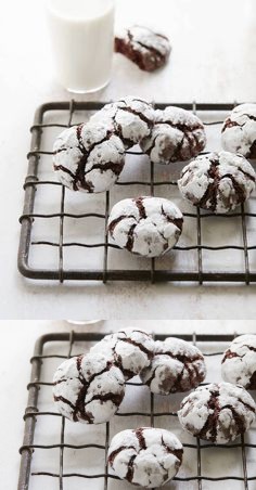 Gooey Chocolate Crinkle Cookies