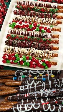 Gourmet Chocolate Dipped Pretzel Rods