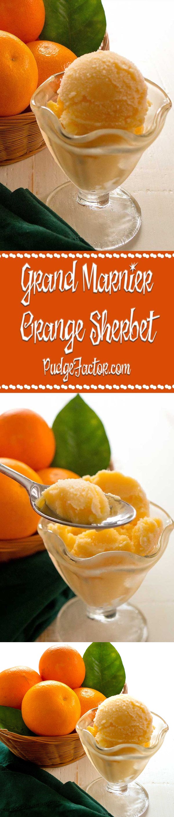 Grand Marnier Orange Sherbet