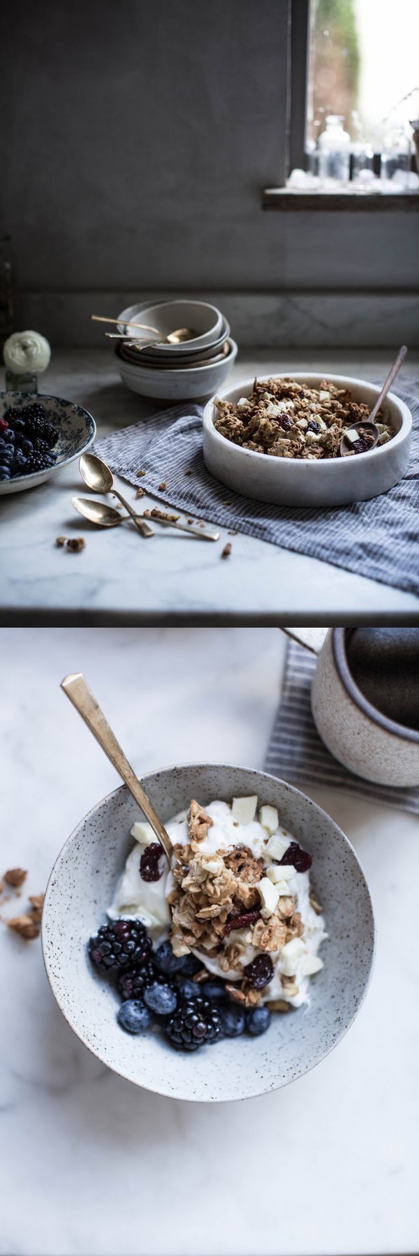 Granola : white chocolate + cherry + macademia + coconut