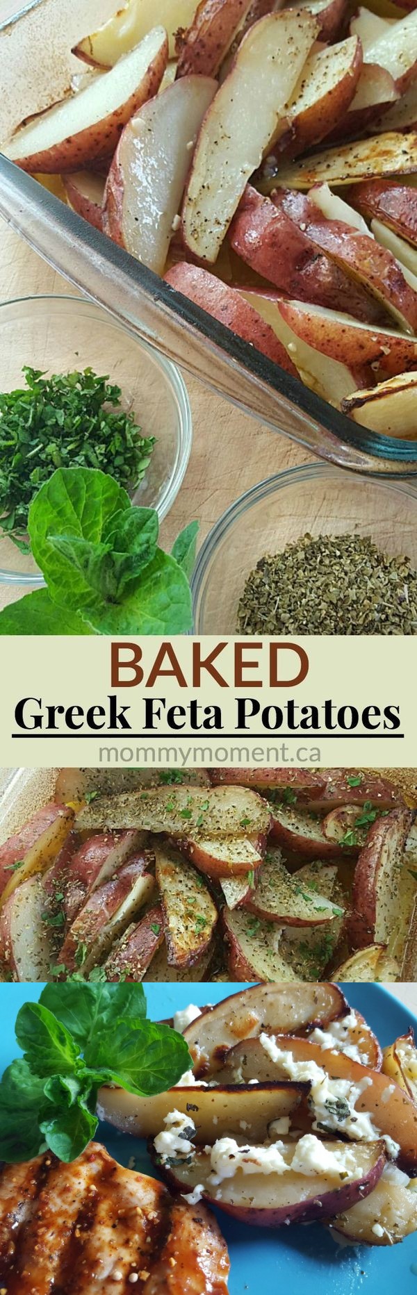 Greek feta potatoes