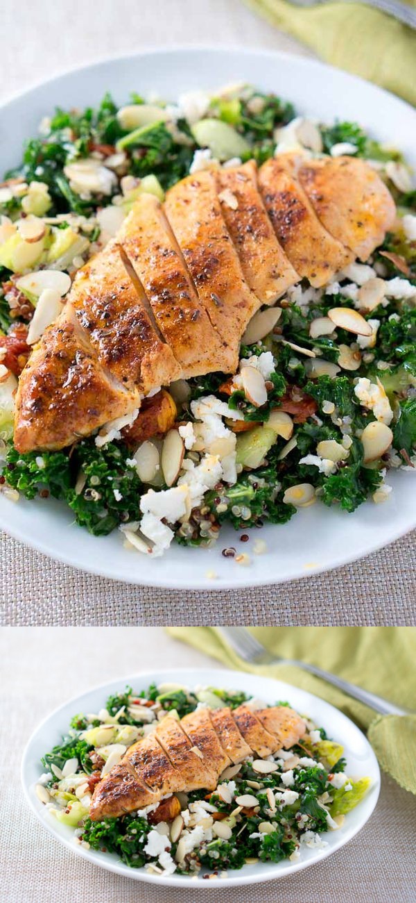 Greek Quinoa Salad with Chicken