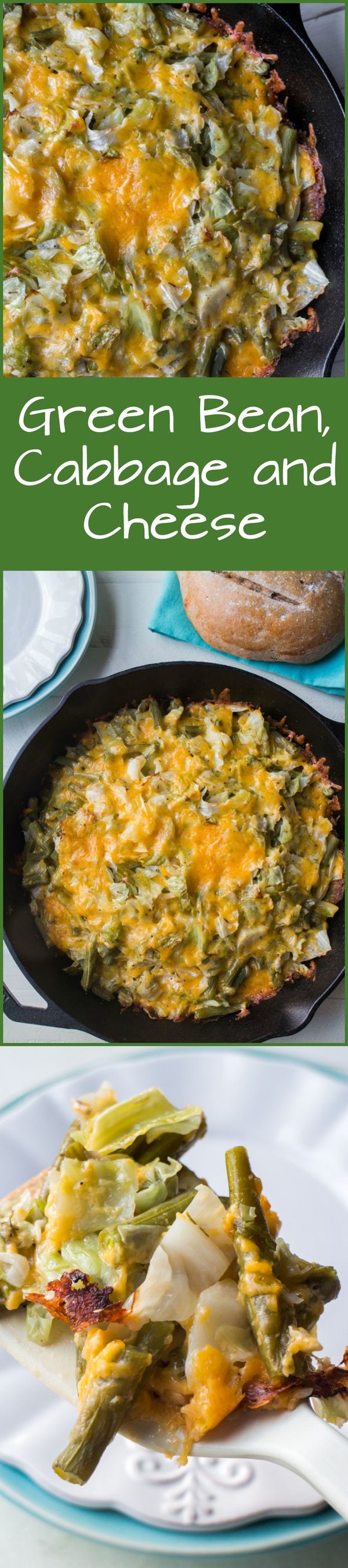 Green Bean, Cabbage and Cheese (Just Like Macaroni and Cheese But Without the Pasta!