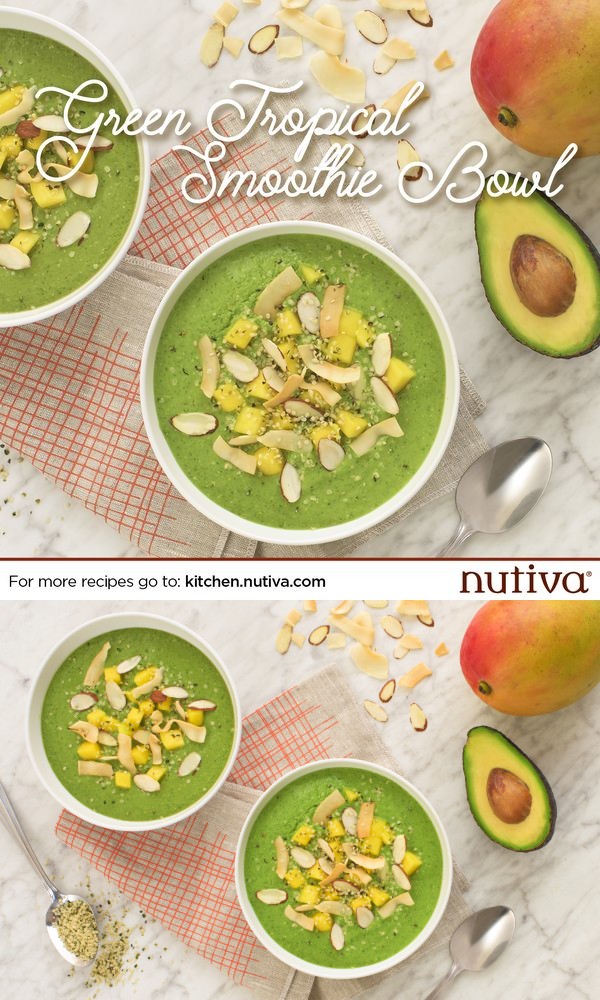 Green Tropical Smoothie Bowl