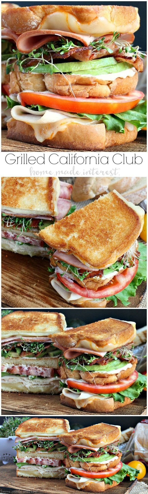 Grilled California Club Sandwich