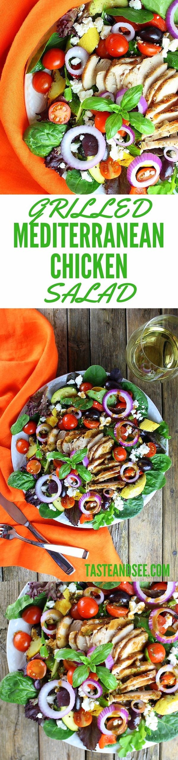 Grilled Mediterranean Chicken Salad