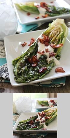 Grilled Romaine Hearts with Bacon & Celery Salt Ranch