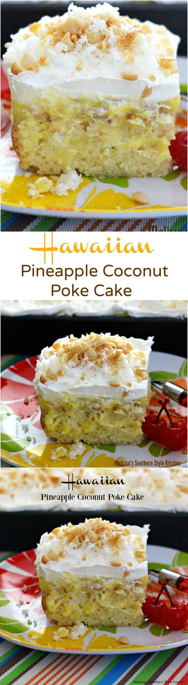 Hawaiian Pineapple-Coconut Poke Cake