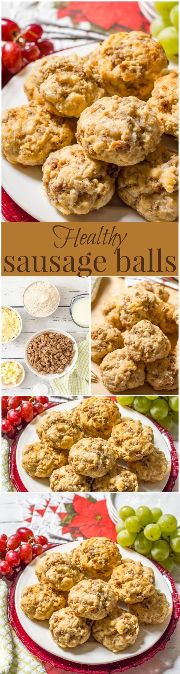 Healthy sausage biscuit balls