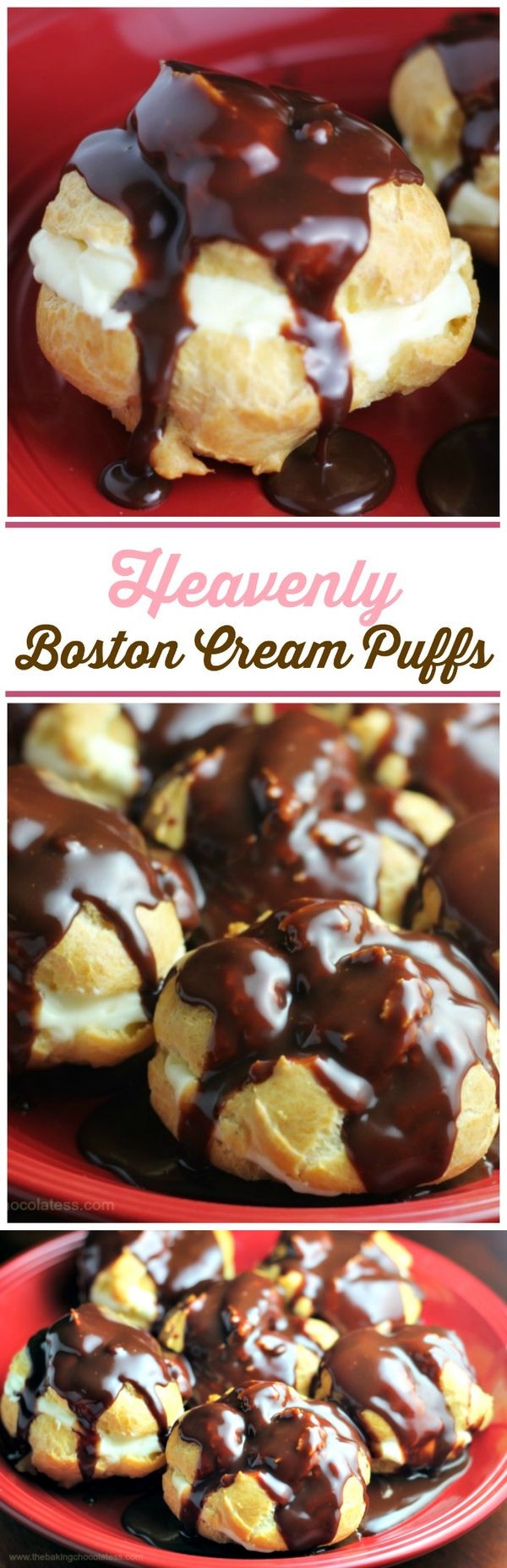 Heavenly Boston Cream Puffs