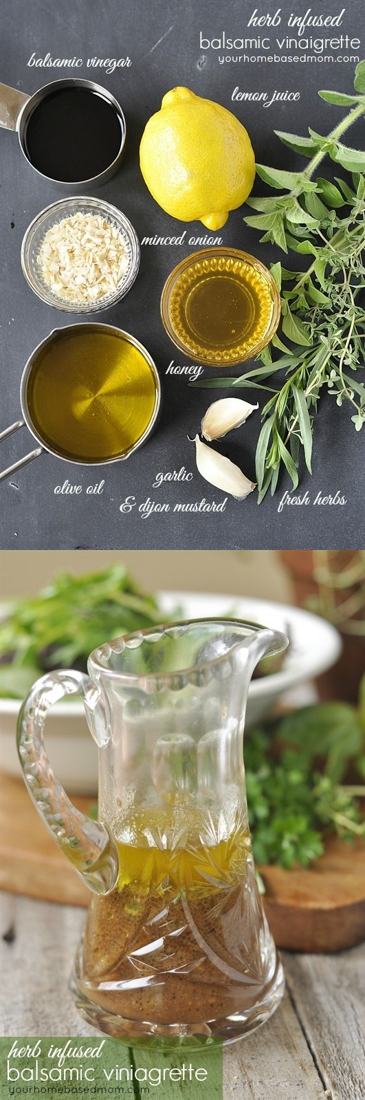 Herb Infused Balsamic Vinaigrette #dressingitup