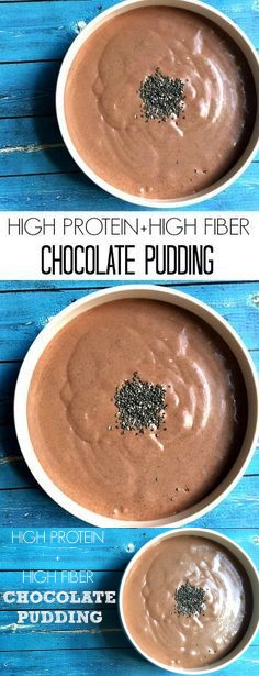 High Protein + High Fiber Chocolate Pudding