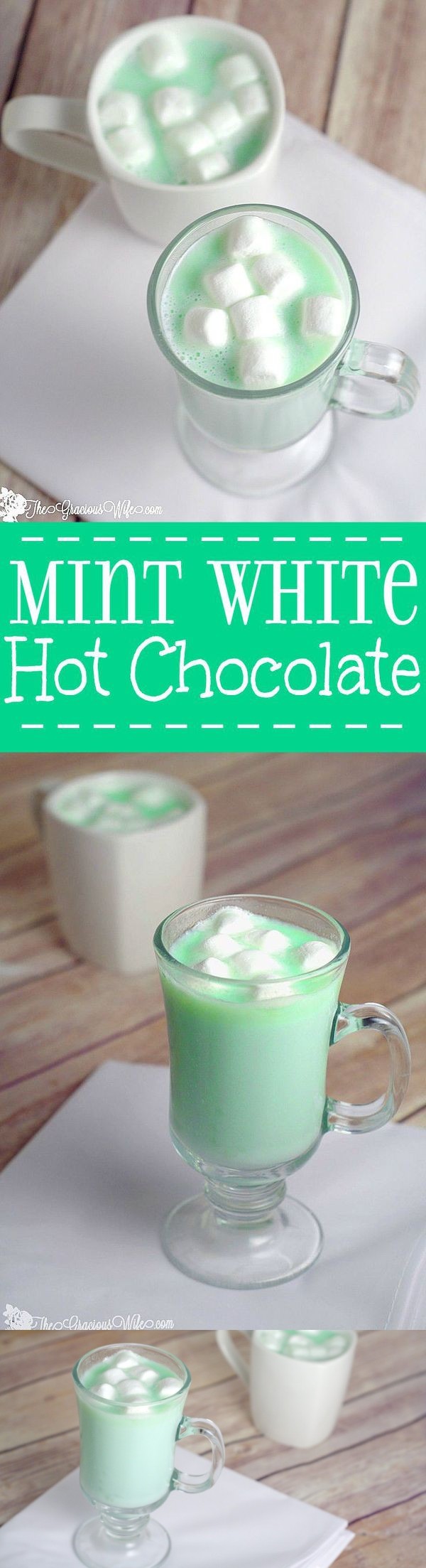 Homemade Mint White Hot Chocolate
