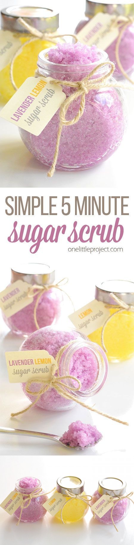 Homemade Sugar Scrub | Lemon and Lavender Lemon Sugar Scrub