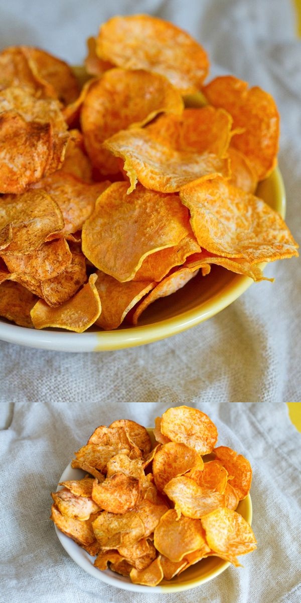 Homemade Sweet Potato Chips in the Dehydrator