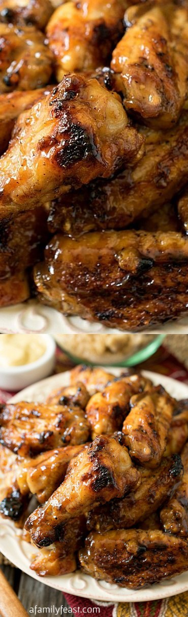 Honey Mustard Soy Glazed Chicken Wings