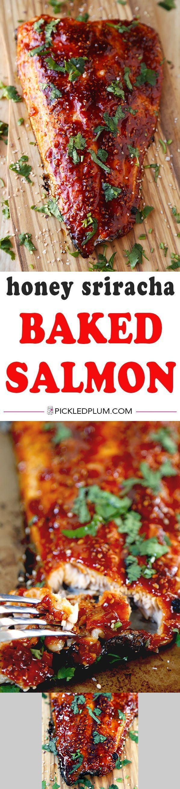 Honey Sriracha Oven Baked Salmon