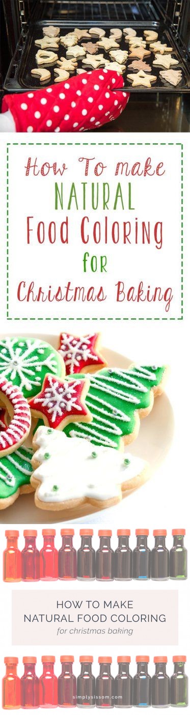 How To Make Natural Food Coloring for Christmas Baking