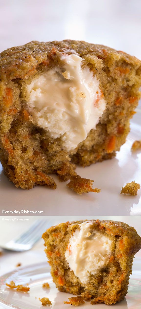 Inside-Out Carrot Cake Muffins