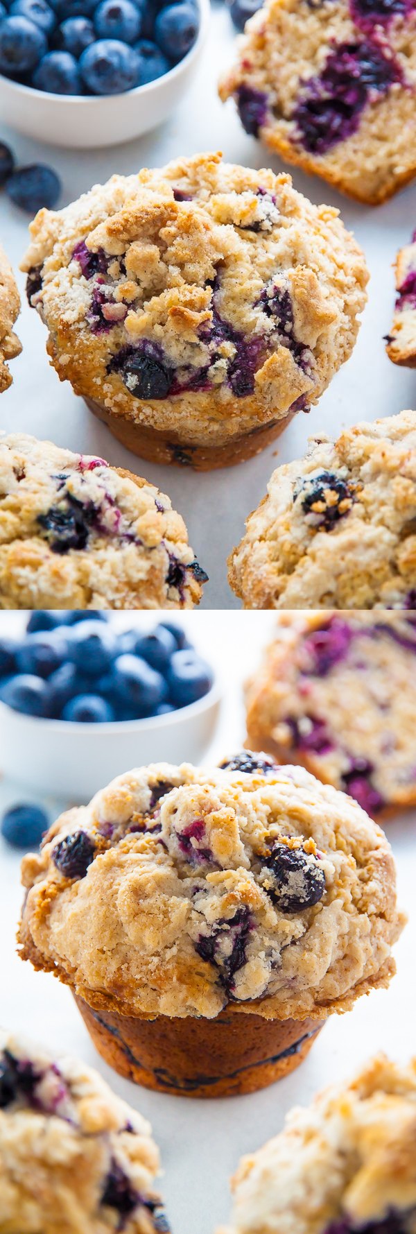 Jumbo Blueberry Crumb Muffins