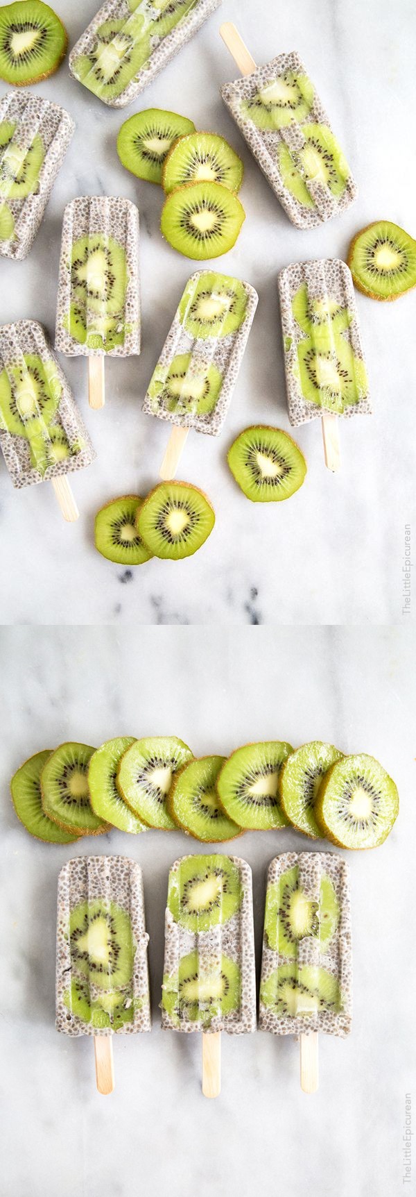 Kiwi Coconut Chia Popsicles