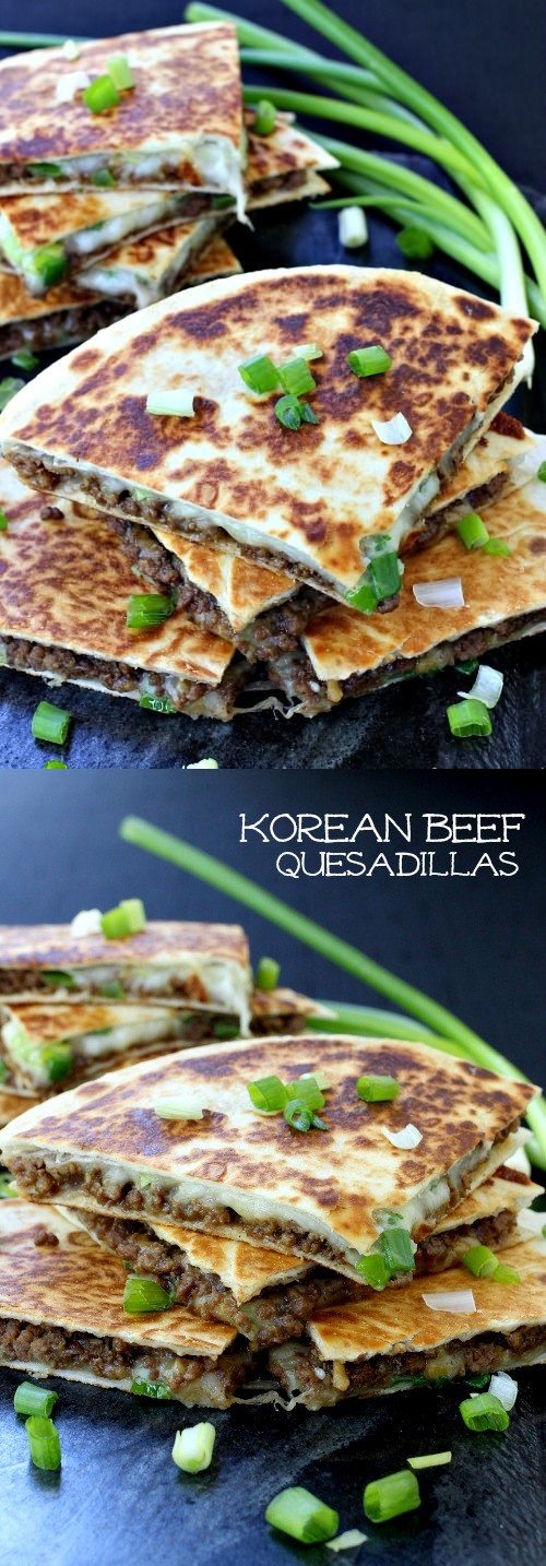 Korean Beef Quesadillas