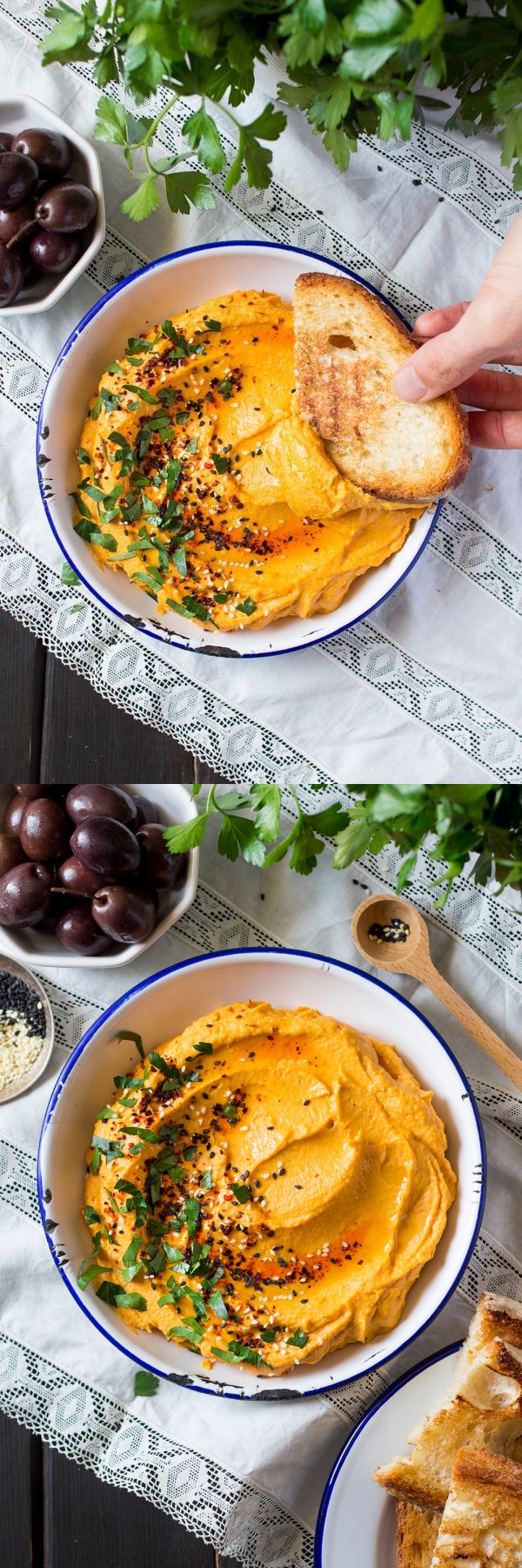 Lebanese pumpkin hummus