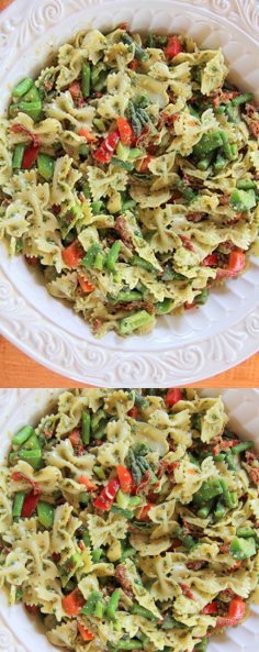 Lemon Basil Pesto Pasta Salad