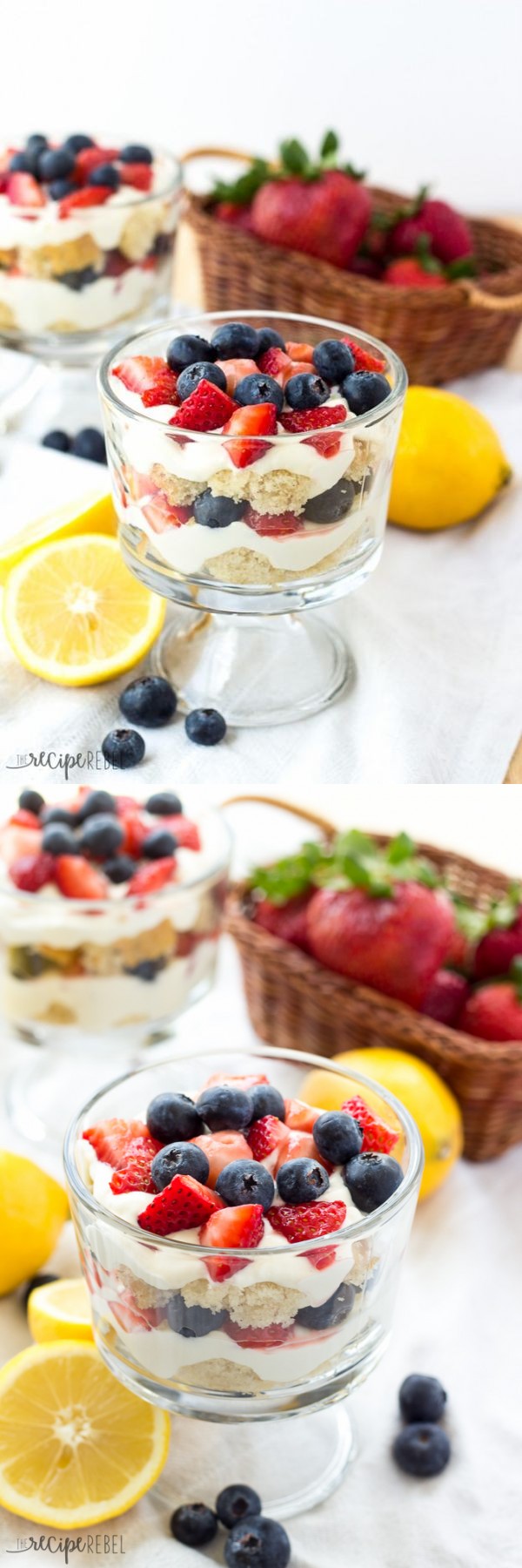 Lemon Berry Cheesecake Trifles