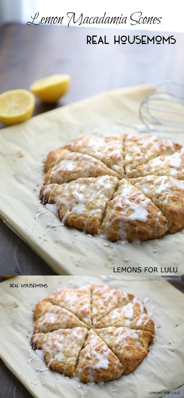 Lemon Macadamia Scones