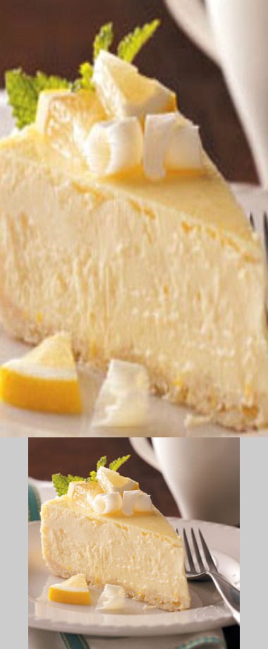 Lemony White Chocolate Cheesecake