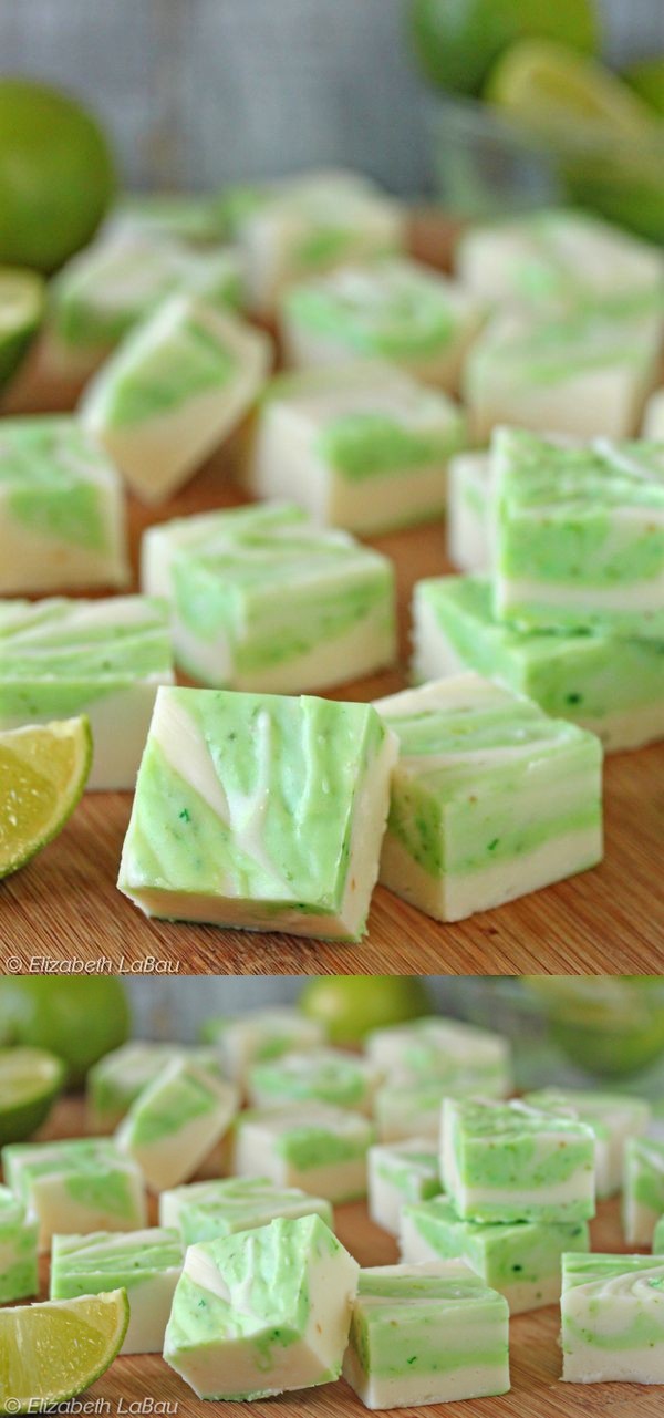 Lime Coconut Swirl Fudge