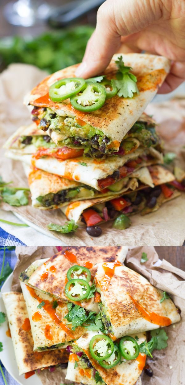 Loaded Avocado Quesadillas