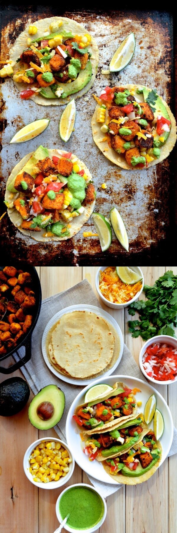 Loaded Crispy Tofu Tacos